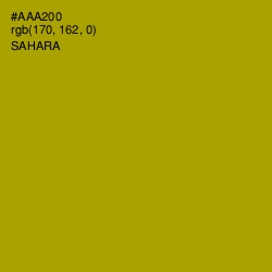 #AAA200 - Sahara Color Image