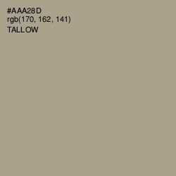 #AAA28D - Tallow Color Image