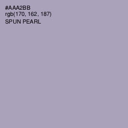 #AAA2BB - Spun Pearl Color Image