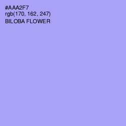#AAA2F7 - Biloba Flower Color Image