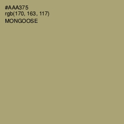 #AAA375 - Mongoose Color Image