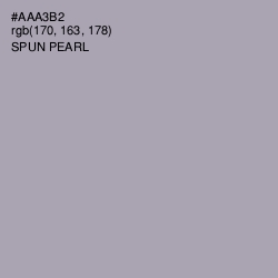 #AAA3B2 - Spun Pearl Color Image