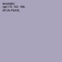 #AAA3BC - Spun Pearl Color Image