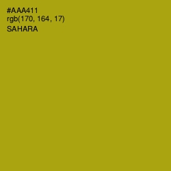 #AAA411 - Sahara Color Image