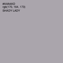 #AAA4AD - Shady Lady Color Image