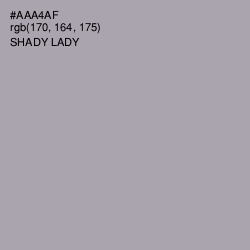 #AAA4AF - Shady Lady Color Image