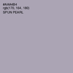 #AAA4B4 - Spun Pearl Color Image