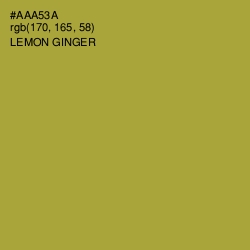 #AAA53A - Lemon Ginger Color Image