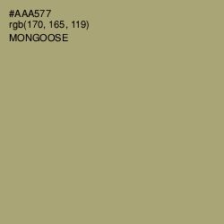#AAA577 - Mongoose Color Image