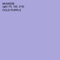 #AAA5DB - Cold Purple Color Image