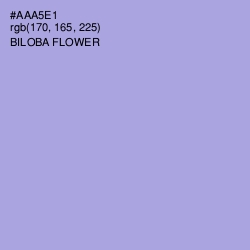 #AAA5E1 - Biloba Flower Color Image