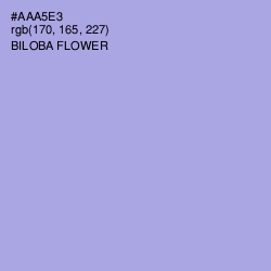 #AAA5E3 - Biloba Flower Color Image