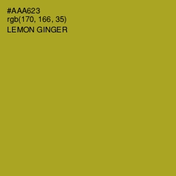 #AAA623 - Lemon Ginger Color Image