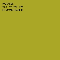 #AAA626 - Lemon Ginger Color Image