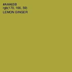 #AAA63B - Lemon Ginger Color Image