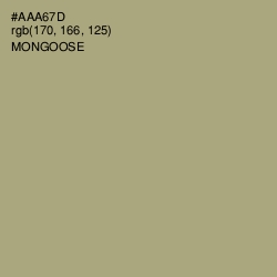 #AAA67D - Mongoose Color Image