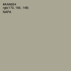 #AAA694 - Napa Color Image