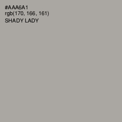 #AAA6A1 - Shady Lady Color Image