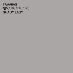#AAA6A5 - Shady Lady Color Image