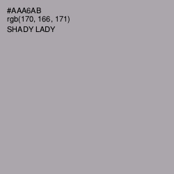 #AAA6AB - Shady Lady Color Image