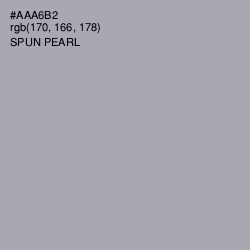 #AAA6B2 - Spun Pearl Color Image