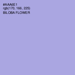 #AAA6E1 - Biloba Flower Color Image
