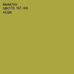 #AAA740 - Husk Color Image