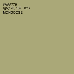 #AAA779 - Mongoose Color Image