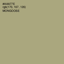 #AAA77E - Mongoose Color Image