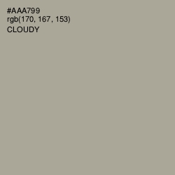 #AAA799 - Cloudy Color Image
