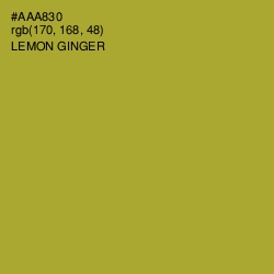 #AAA830 - Lemon Ginger Color Image