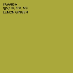 #AAA83A - Lemon Ginger Color Image