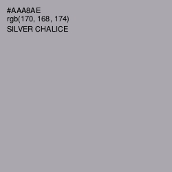 #AAA8AE - Silver Chalice Color Image