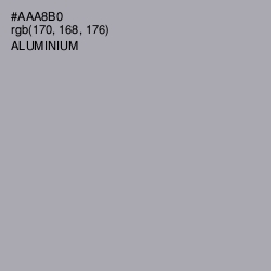 #AAA8B0 - Aluminium Color Image