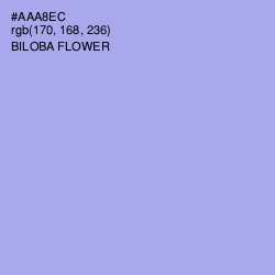 #AAA8EC - Biloba Flower Color Image