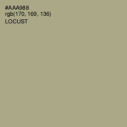 #AAA988 - Locust Color Image