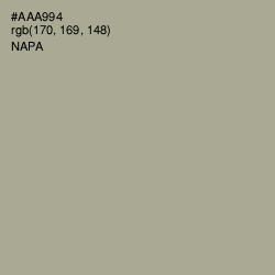 #AAA994 - Napa Color Image