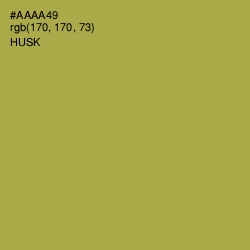 #AAAA49 - Husk Color Image
