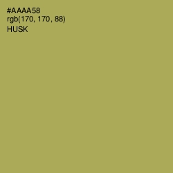 #AAAA58 - Husk Color Image