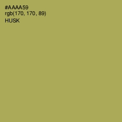 #AAAA59 - Husk Color Image