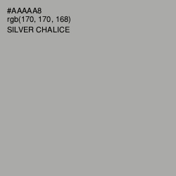 #AAAAA8 - Silver Chalice Color Image