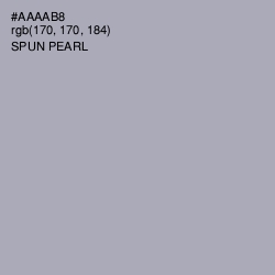 #AAAAB8 - Spun Pearl Color Image
