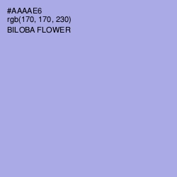 #AAAAE6 - Biloba Flower Color Image