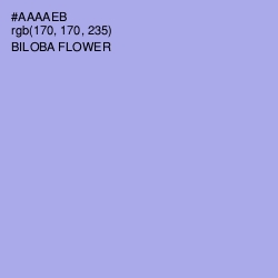 #AAAAEB - Biloba Flower Color Image
