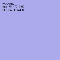 #AAAAEC - Biloba Flower Color Image