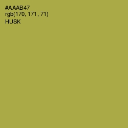 #AAAB47 - Husk Color Image