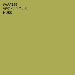 #AAAB53 - Husk Color Image