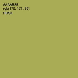 #AAAB55 - Husk Color Image