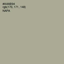 #AAAB94 - Napa Color Image