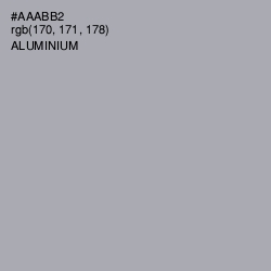 #AAABB2 - Aluminium Color Image